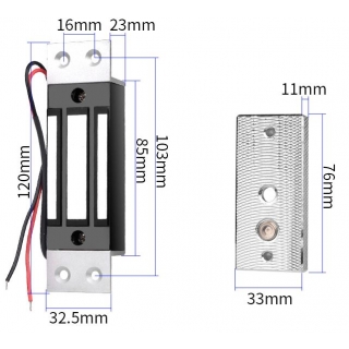 ZWORA ELEKTROMAGNETYCZNA  WPUSZCZANA 60KG DT-60HW